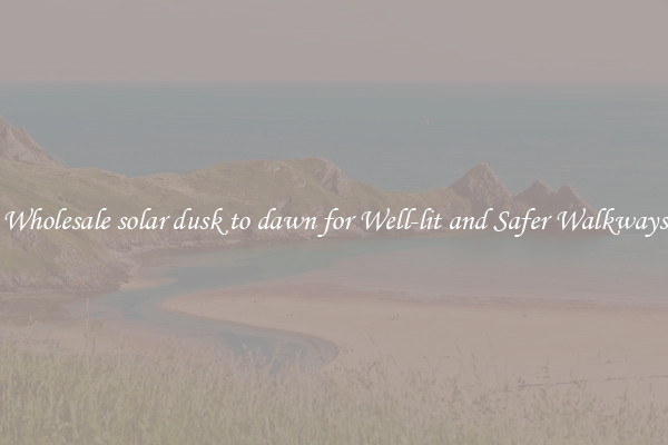 Wholesale solar dusk to dawn for Well-lit and Safer Walkways