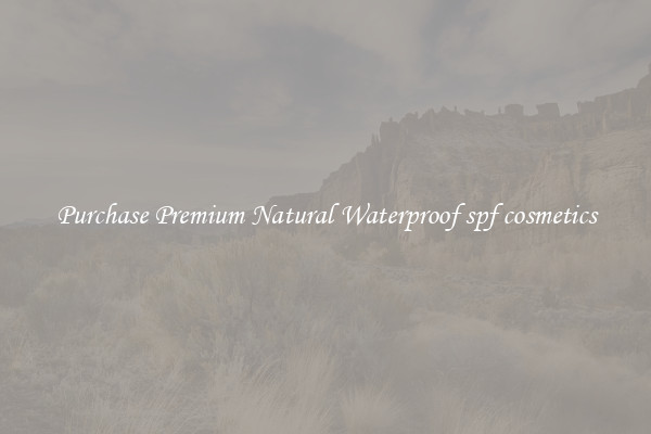 Purchase Premium Natural Waterproof spf cosmetics