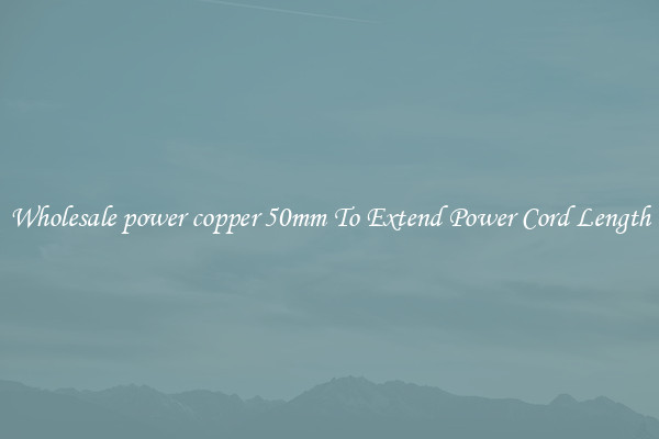 Wholesale power copper 50mm To Extend Power Cord Length