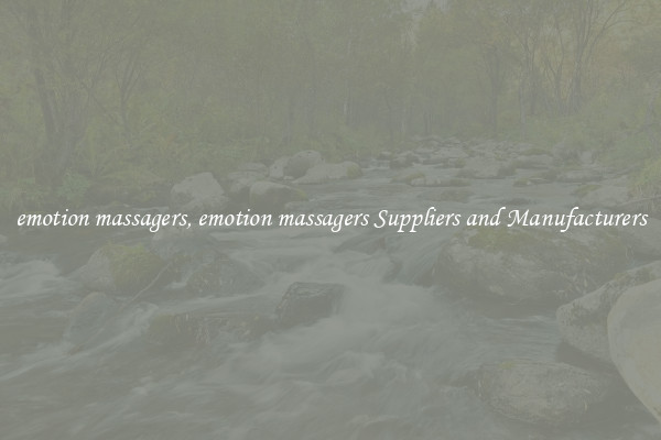 emotion massagers, emotion massagers Suppliers and Manufacturers