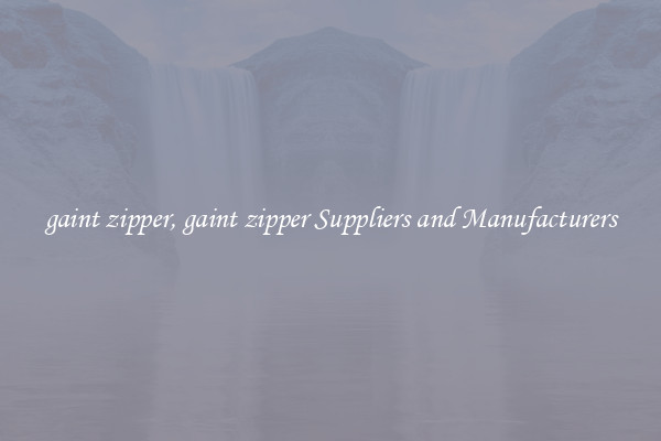 gaint zipper, gaint zipper Suppliers and Manufacturers