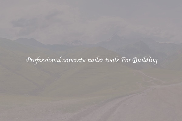 Professional concrete nailer tools For Building