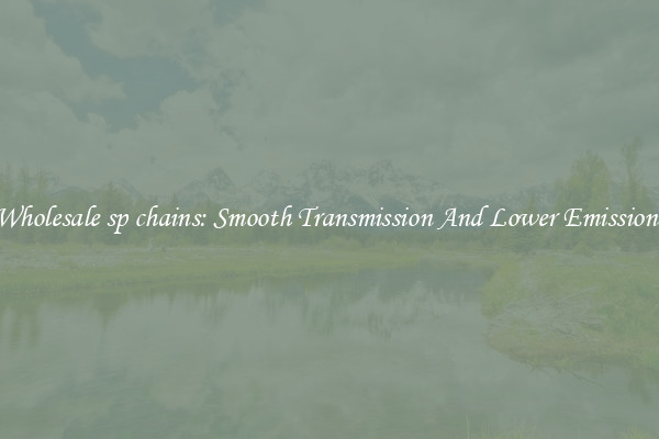 Wholesale sp chains: Smooth Transmission And Lower Emissions