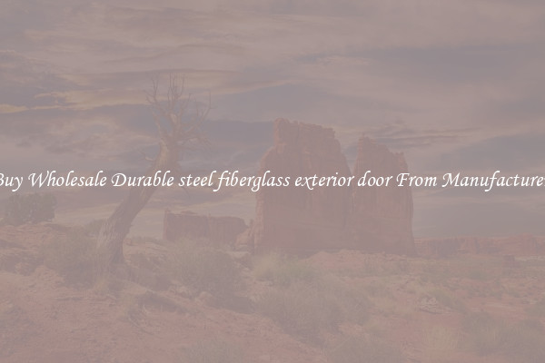 Buy Wholesale Durable steel fiberglass exterior door From Manufacturers