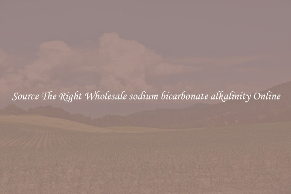 Source The Right Wholesale sodium bicarbonate alkalinity Online