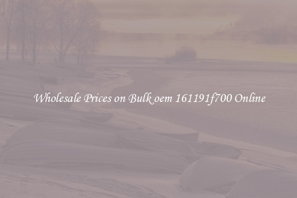 Wholesale Prices on Bulk oem 161191f700 Online